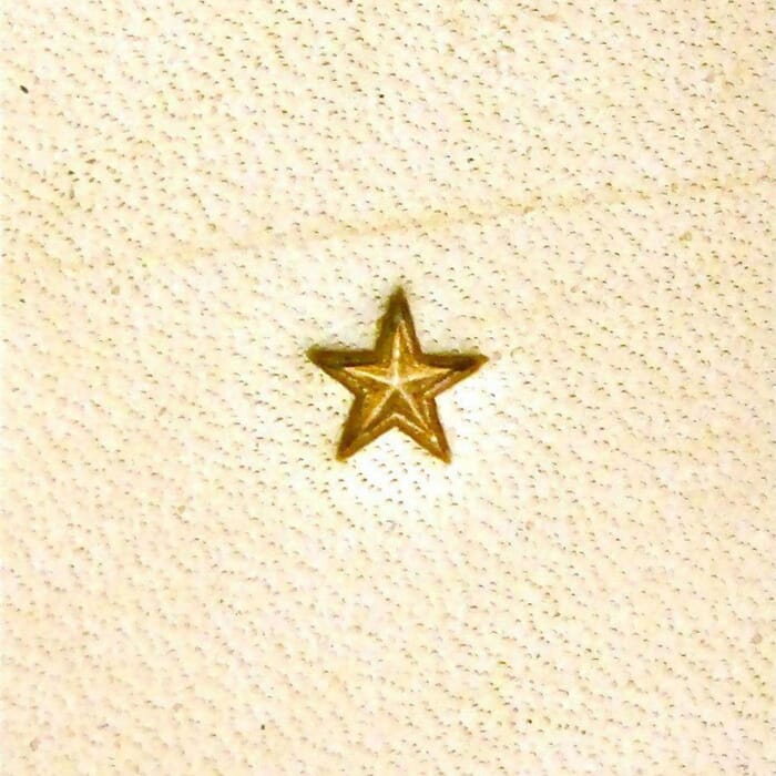 Craft Sha Leathercraft Stamping Tool 4x4mm Z610 Small Textured Star Pattern Custom Shape Leather Stamp Punch, for Leatherworking