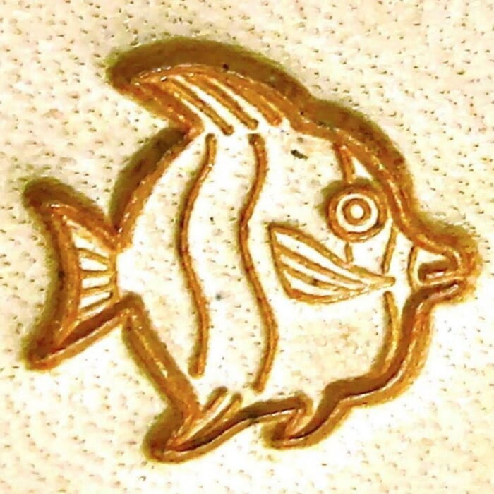 Craft Sha Leathercraft Stamping Tool 10mmx10mm K167R Fish Pattern Leather Stamp