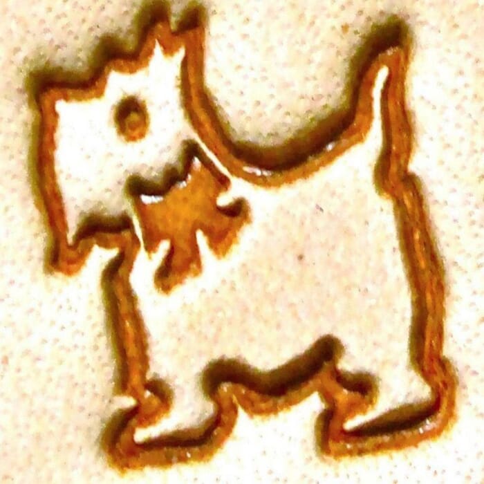 Craft Sha Leathercraft 13mmx11mm E672 Chinese Zodiac Dog Pattern Leather Carving Stamping Tool Custom Shape Leatherworking Stamp