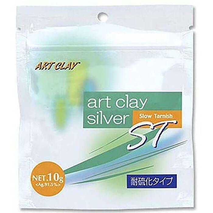 Art Clay Silver Jewelry Making 10g A-0092 ST Slow Tarnish Precious Metal Clay PMC, for Adding Patterns & Textures