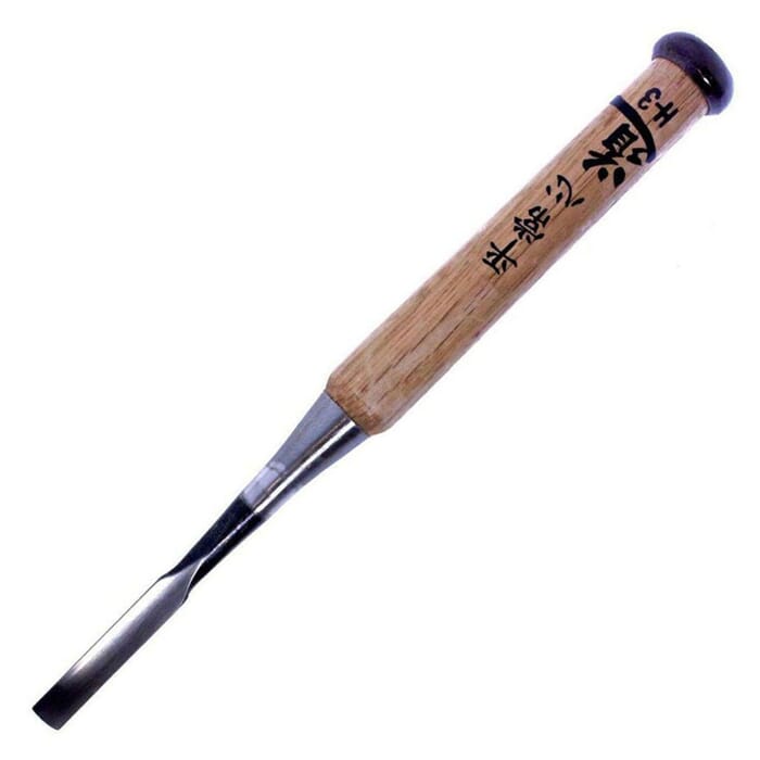 Michihamono 9mm Medium Wood Carving Chisel Tool H-3 Straight Shallow Socket U Gouge, to Carve Hollows & Concave Shapes in Woodworking