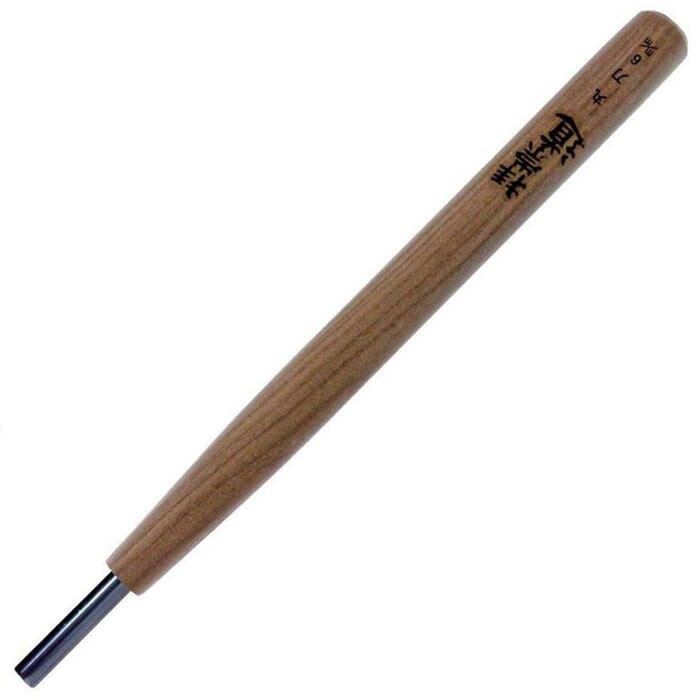 Michihamono Medium 6mm Japanese Wood Carving Tool U Gouge Chisel for Woodworking