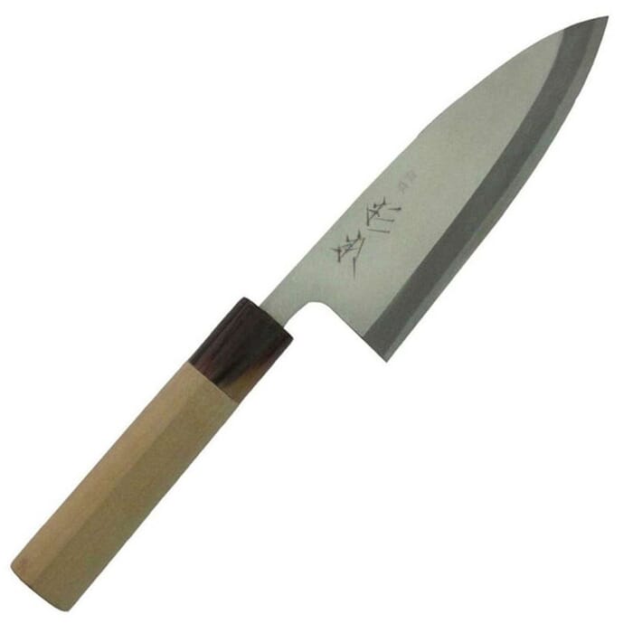Sugimoto CM1415 Stainless Steel 15cm Single Bevel Professional Japanese Deba Bocho Kitchen Knife, for Cutting & Slicing Fish