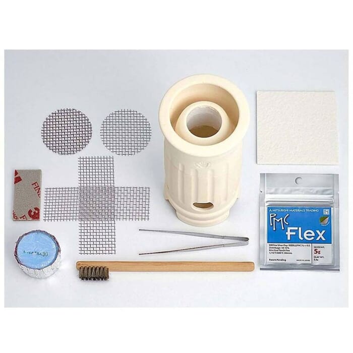 Beginners PMC Flex Ceramic Kiln Kit Silver Clay Set for Making Charms