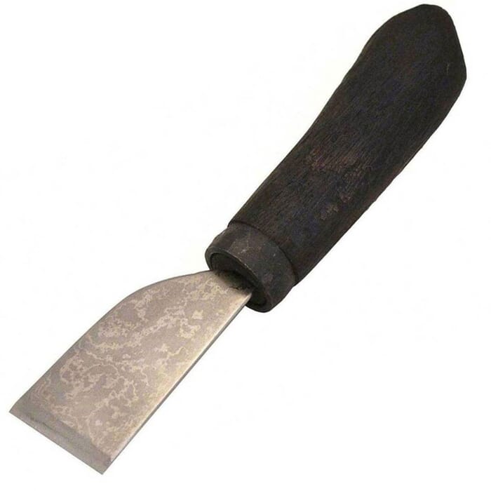 Kyoshin Elle 36mm Leathercraft Tool Damascus Style Utility Knife Leatherwork Skiver, with Blue Steel Blade