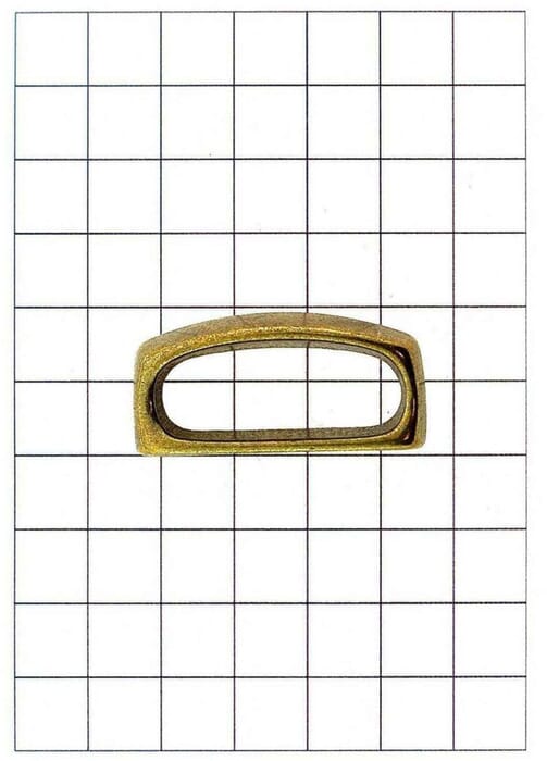 Yanagiba Leathercraft Hardware Brass Belt Loop 38mmx18mm, for Leather Belts