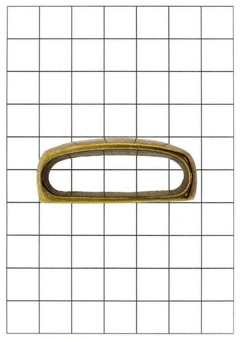 Yanagiba Leathercraft Hardware Brass Belt Loop 48mmx15mm, for Leather Belts