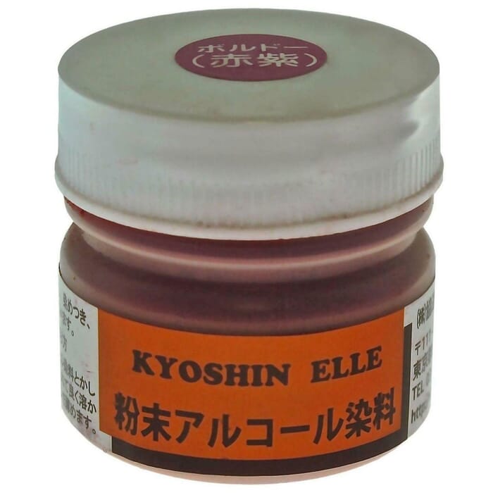 Kyoshin Elle Japanese Leathercraft 10g Alcohol Based Maroon Red Powdered Oil Dye, for Dyeing Untreated Vegetable Tanned Leather