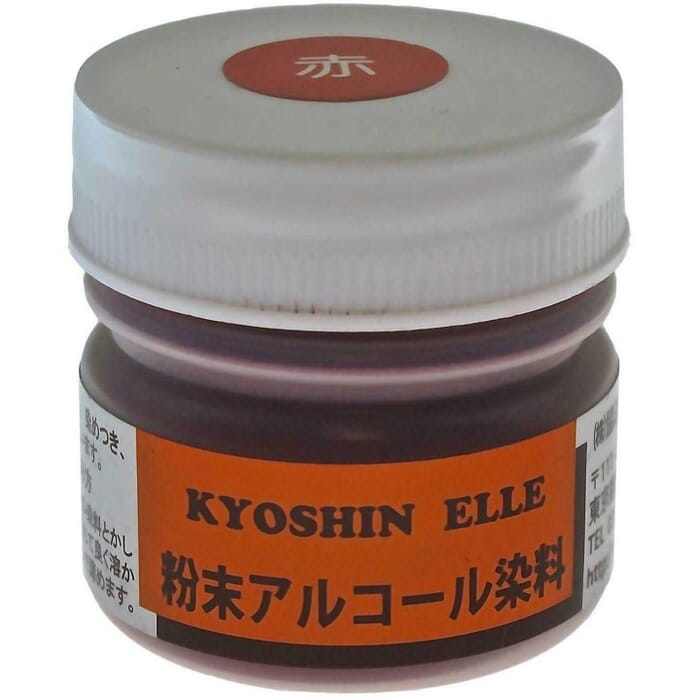 Kyoshin Elle Japanese Leathercraft 10g Alcohol Based Red Powdered Oil Dye, for Dyeing Untreated Vegetable Tanned Leather