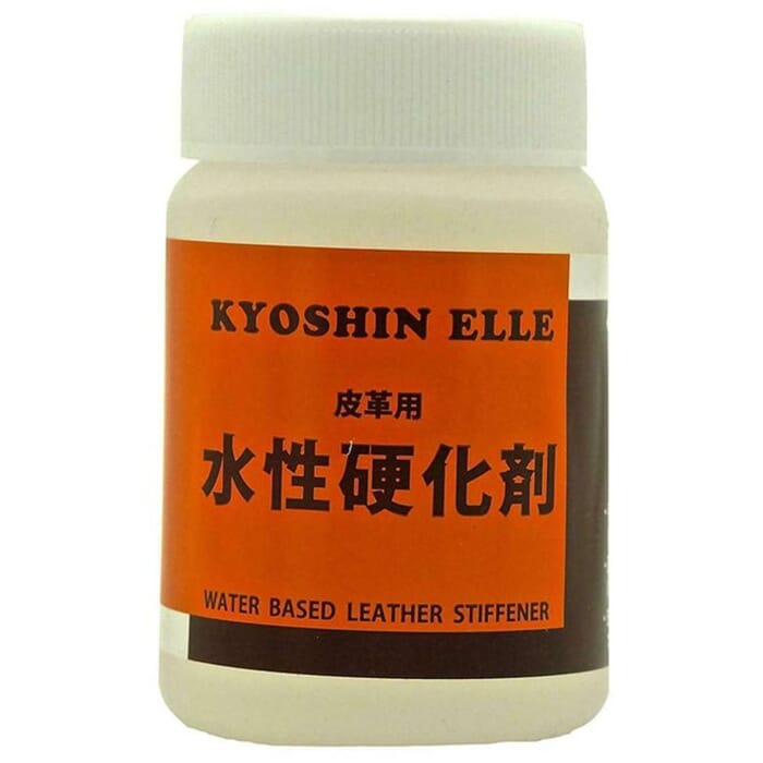 Kyoshin Elle Japanese Leathercraft Hardener 100ml Water Based Leatherwork Stiffener, for Hardening Leather Sculptures, Figurines, & Masks