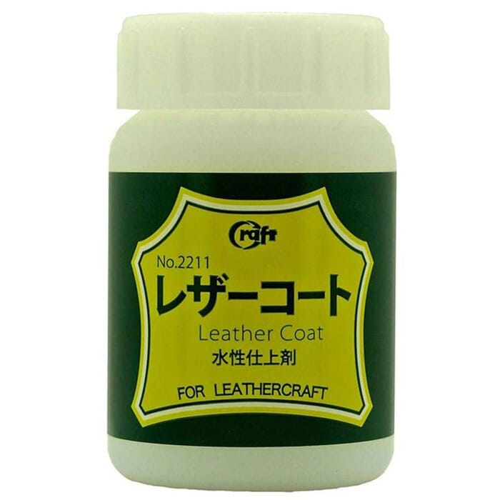 Craft Sha Leathercraft 100ml Water Base Leather Coat Acrylic Lacquer Gloss Finish, with Wide Opening, for Chrome & Vegetable Tanned Leather