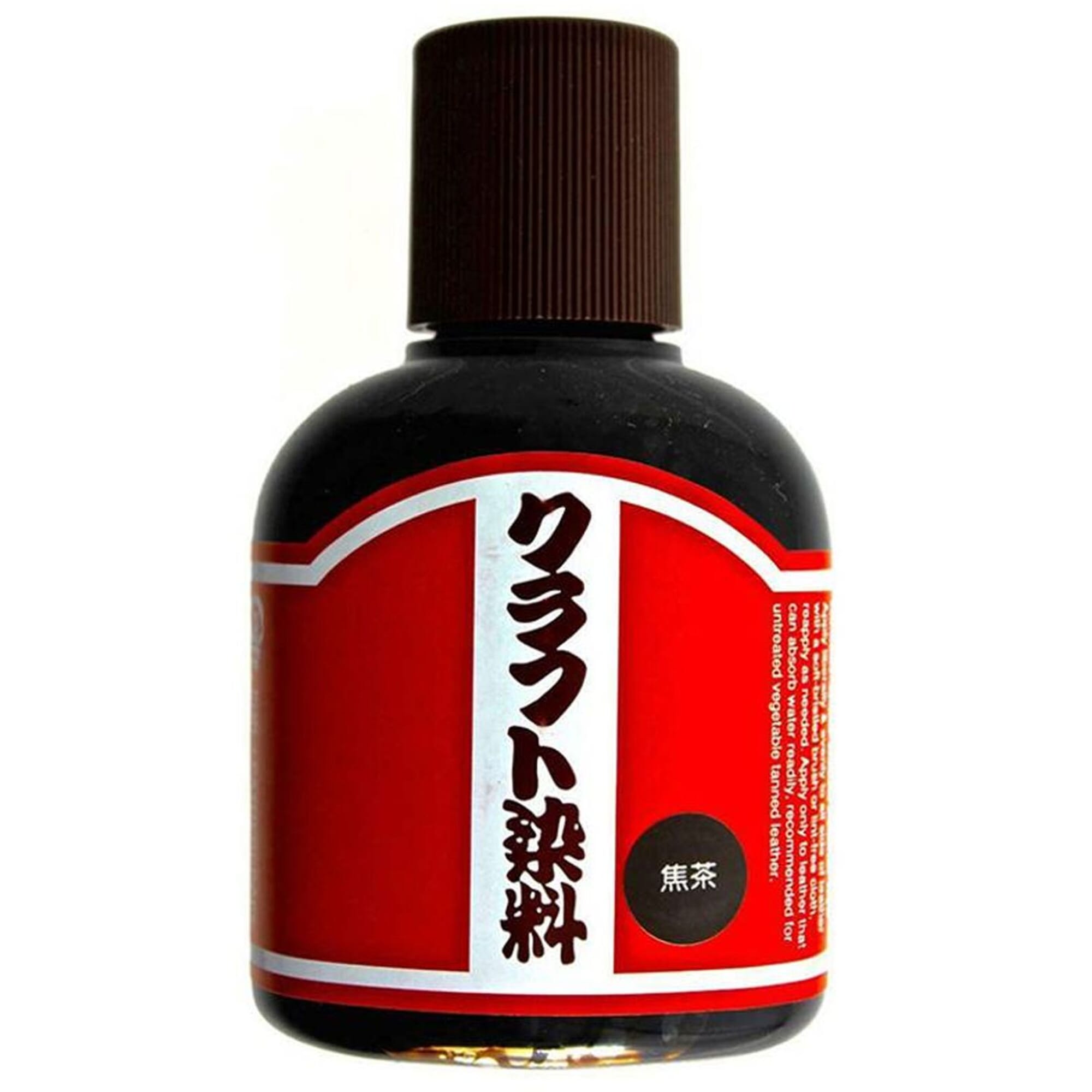 Craft Sha No.10 Dark Brown Leathercraft Paint 100ml 3.4oz Water Based Leather Dye Solution, for Dyeing Untreated Vegetable Tanned Leather