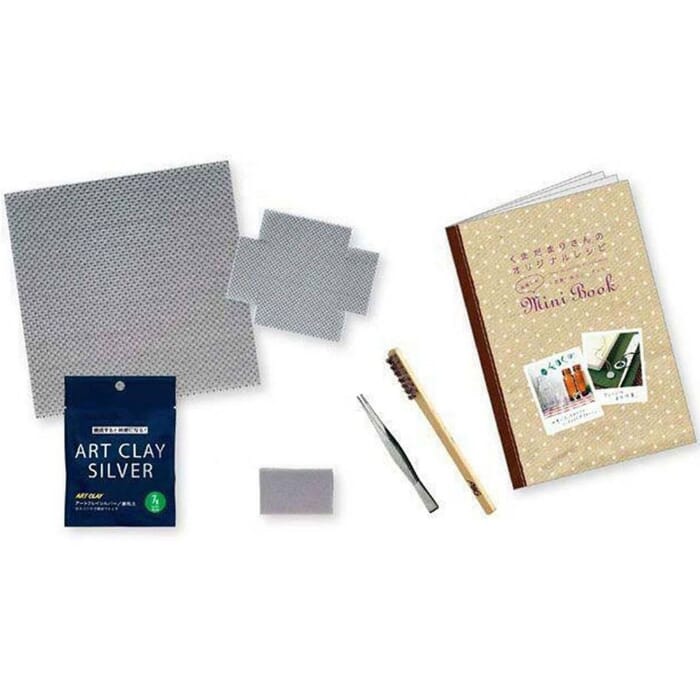 Art Clay Starter Kit Japanese DIY Basic Silver Clay Tools Kiln Set, with Instruction Guide, for Charms & Jewelry Making