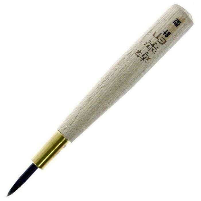 Michihamono Japanese Hanko Stone Cutting Carving Tool Needle Point Chisel, with Tempered Steel Blade, to Create Grooves & Holes in Stone