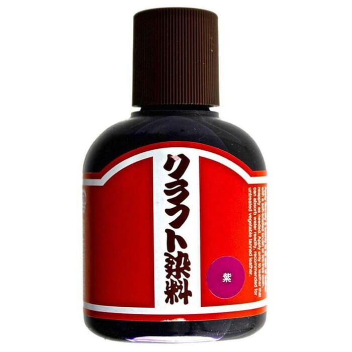 Craft Sha No.16 Purple Leathercraft Paint 100ml 3.4oz Water Based Leatherworking Dye Solution, for Dyeing Untreated Vegetable Tanned Leather