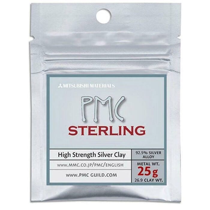 PMC Sterling 25g High Strength Precious Metal Silver Clay, with Resealable Container, for Jewelry Making