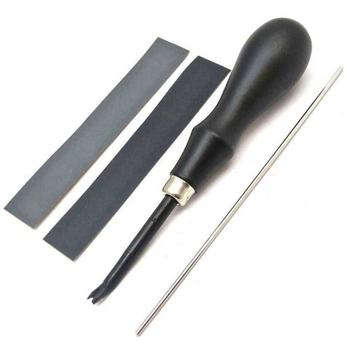 Craft Sha KS Series Leathercraft Edger Bevelling Tool 1.4mm No.4 Deluxe Leather Edge Beveler, to Smooth Edges & Corners in Leatherwork
