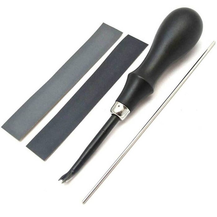 Craft Sha KS Series Leathercraft Edger Bevelling Tool 1.2mm No.3 Deluxe Leather Edge Beveler, to Smooth Edges & Corners in Leatherwork