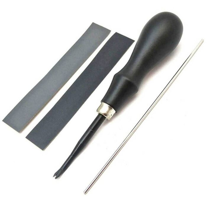Craft Sha KS Series Leathercraft Edger Bevelling Tool 1mm No.2 Deluxe Leather Edge Beveler, to Round Square Edges in Leatherwork