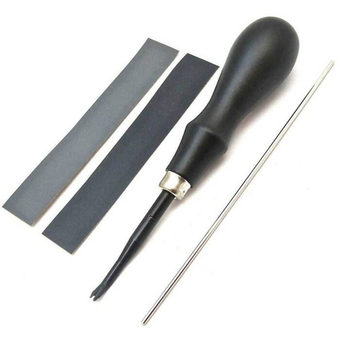 Craft Sha KS Series Leathercraft Edger Bevelling Tool 0.8mm No.1 Deluxe Leather Edge Beveler, to Remove Square Edges in Leatherworking