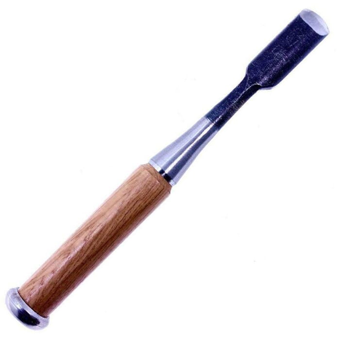 Yoita Japanese Wood Carving Tool 18mm Woodcarving U Gouge, with Wooden Handle, to Carve Channels & Grooves in Woodworking