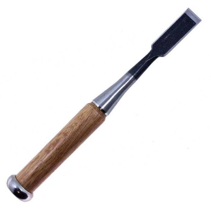 Yoita Japanese Wood Carving Tool 15mm Straight Edge Flat Woodcarving Carpenters Chisel, with Wooden Handle, for Woodworking