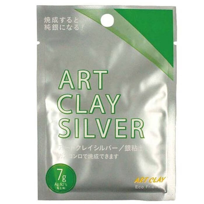 Art Clay Silver 7g Clay Type Water Based Japanese Low Fire Series Jewelry Making PMC Precious Metal Clay, with Aluminum Package