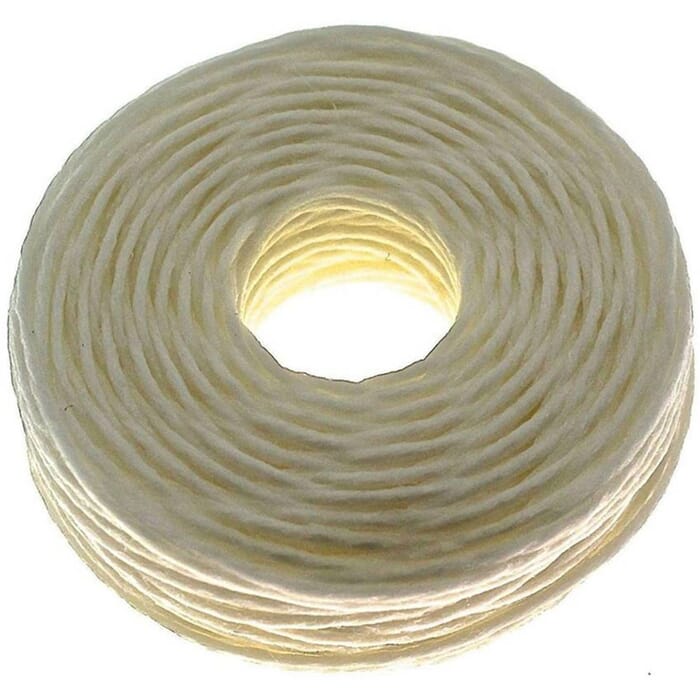 Craft Sha Polyester Leathercraft 0.8mm Waxed Thread White 20m for Leather Sewing