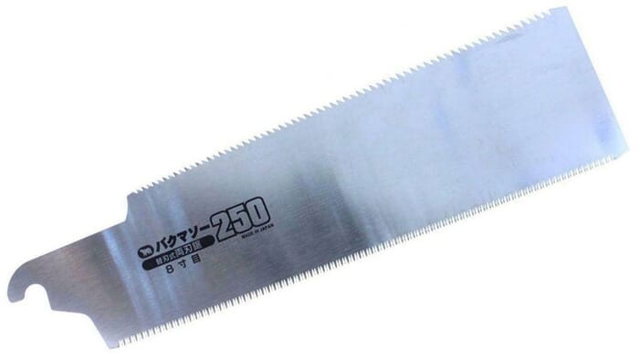 Bakuma Woodworking Tool 25cm Replacement Blade for Ryoba Double Edged Pull Saw