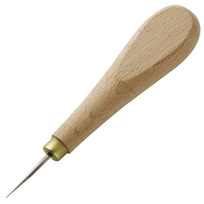 Craft Sha Leathercraft Hand Tool 31mm Standard Diamond Point Leather Stitching Awl, to Pierce Sewing Holes in Leatherworking