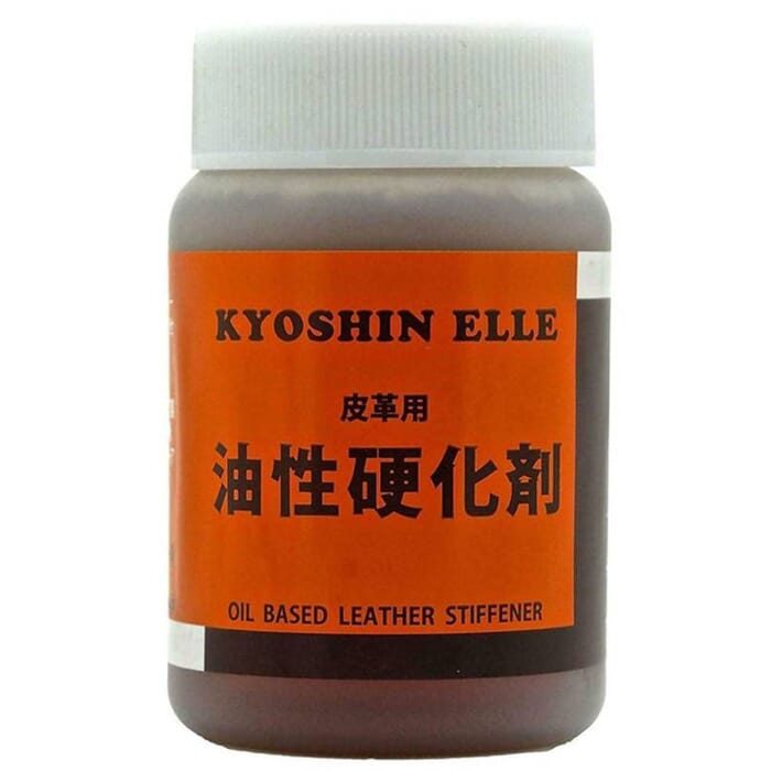 Kyoshin Elle High Strength Leathercraft Hardener 100ml Oil Based Leather Stiffener, for Making Ridged Sculptures, Models, Holsters, & Masks