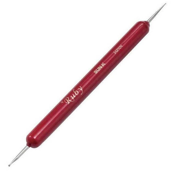Kyoshin Elle Leathercraft Dual Tipped Stylus Fine & Ball Point Leather Modelling Tool, for Carving, Molding, and Splicing Leatherwork