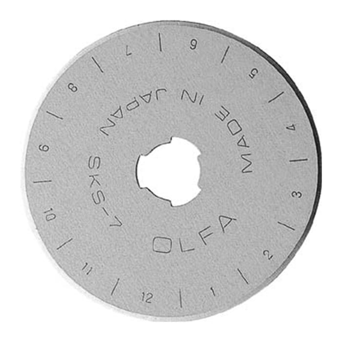 Olfa Circular Rotary Cutter Replacement Straight Blade 45mm for RTY-2, PIK-2