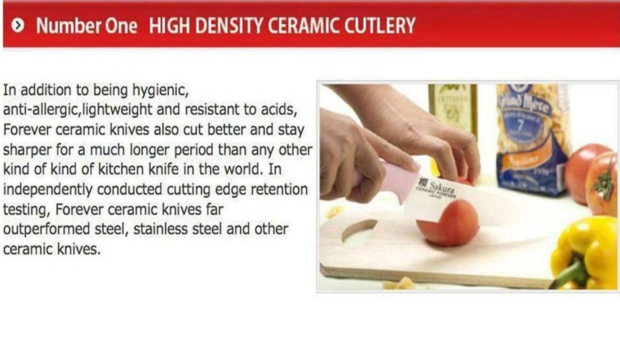 Ceramic and Silicone Knives Stay Sharper Longer