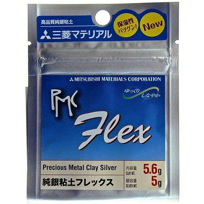 PMC Flex 5.6g Mitsubishi Precious Metal Clay Silver Art Clay, 5g Silver Weight