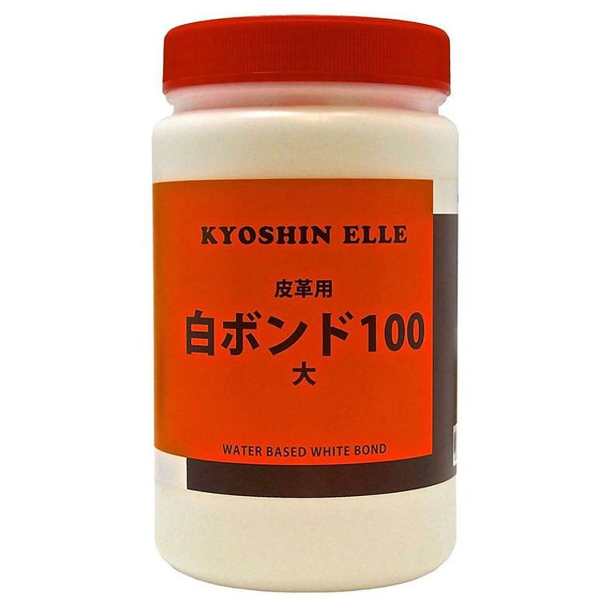 Kyoshin Elle 100 Grade Leathercraft Cement Flexible Glue Water Based Leatherwork White Bond Adhesive 1000ml, for Joining Leather