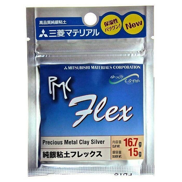 PMC Flex 16.7g Mitsubishi Precious Metal Clay Silver Art Clay, 15g Silver Weight