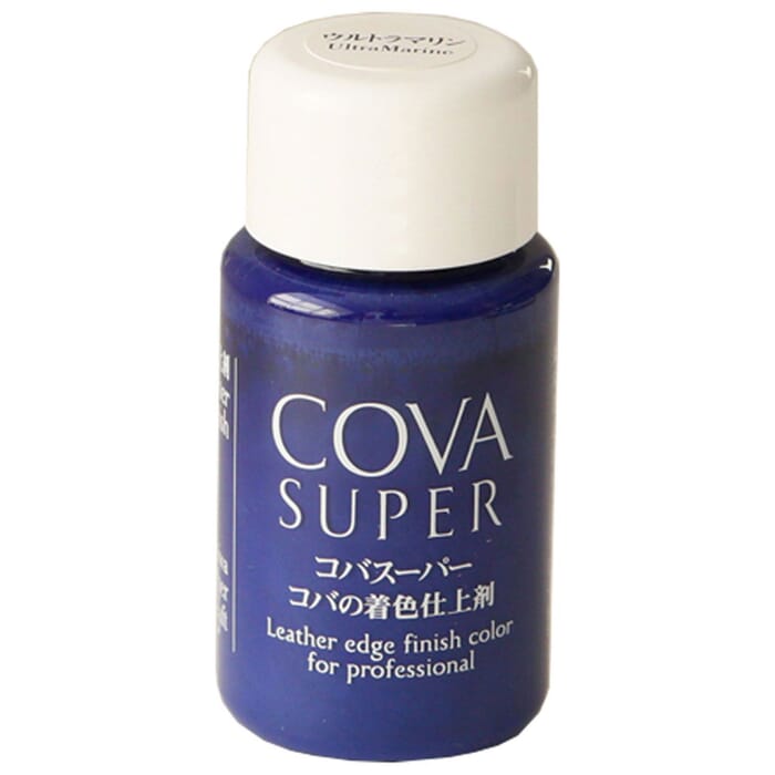 Seiwa Cova Super Coat Ultramarine Blue 30g Leathercraft Edge Enamel Leather Edge Finish Color Dye, for Coating Edges in Leatherworking