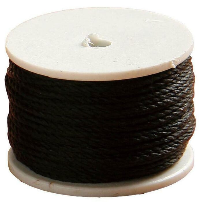 Craft Sha Leathercraft Hand Stitching Tool 12m Spool Black Leatherworking Waxed Polyester Thread, for Lockstitch Sewing Awl