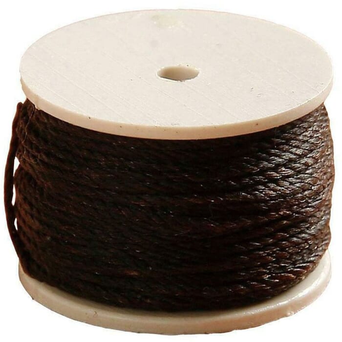 Craft Sha Leathercraft Hand Stitching Tool 12m Spool Brown Leatherworking Waxed Polyester Thread, for Lockstitch Sewing Awl