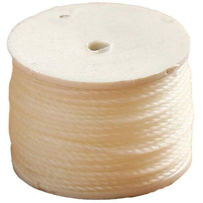 Craft Sha Leathercraft Hand Stitching Tool 12m Spool White Leatherworking Waxed Polyester Thread, for Lockstitch Sewing Awl