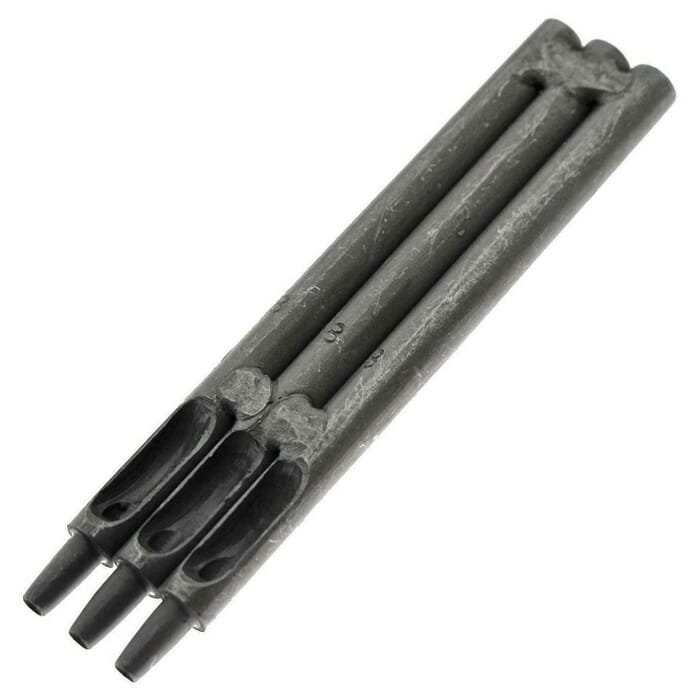 Kyoshin Elle 2.7mm Size 8 Round Triple Hole Leathercraft Punching Tool, to Punch Lacing & Strap Holes in Leatherwork