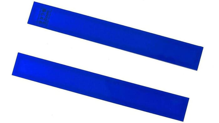 PMC Precious Metal Clay Tool 2mm Color Coded Blue Thickness Plastic Slats, for Making Silver Clay Jewelry & Rings