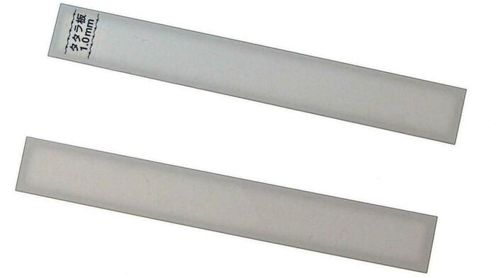 1mm x 20mm x 150mm Measured Thickness Slats for Rolling Silver Clay & PMC