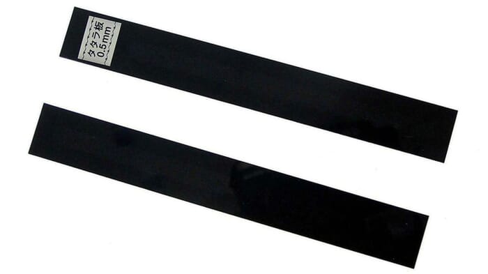 PMC Precious Metal Clay Tool 0.5mm Color Coded Black Thickness Plastic Slats, for Making Silver Clay Jewelry & Rings
