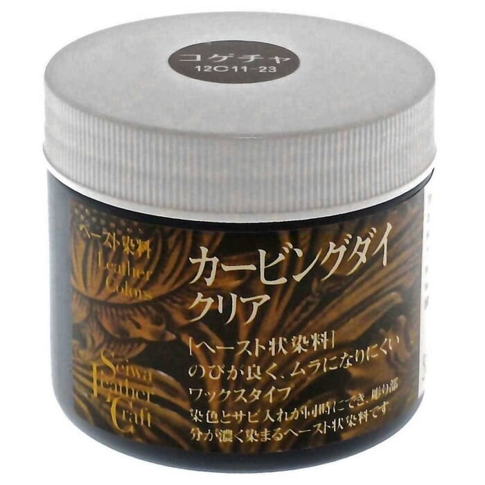 Seiwa Leather Craft Antique Oil Carving & Tooling Dye Gel Stain Dark Brown No.6