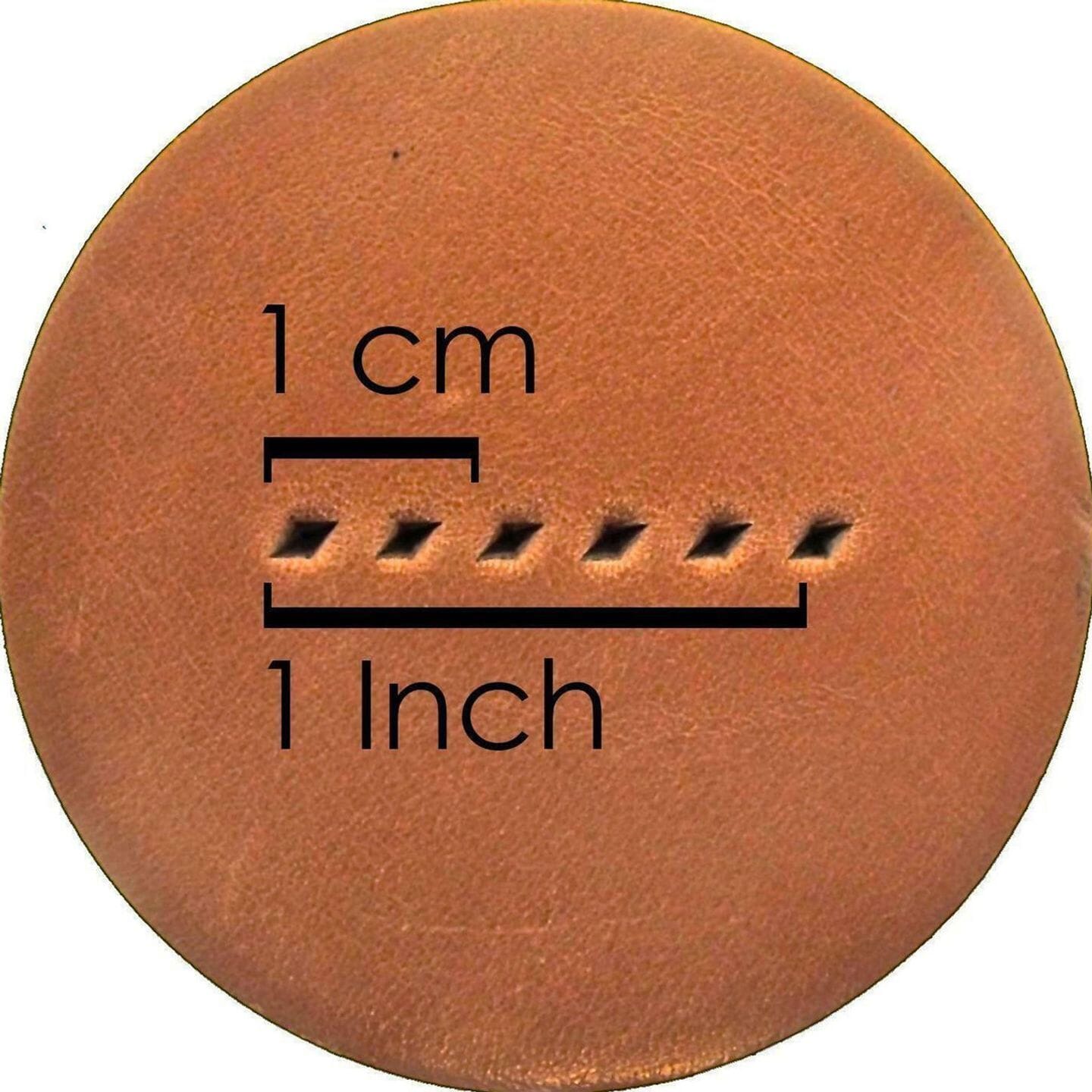 Seiwa Diamond Leather Stitching Chisel for Leathercraft 2.5-6mm and 1-10 Prongs 