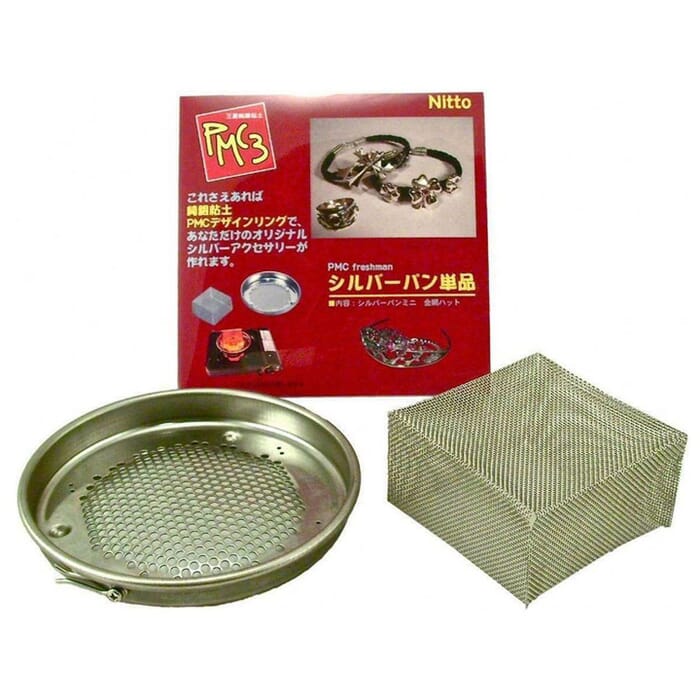Precious Metal Clay Silver Stove Top Mini Kiln Jewelry Making Kit, for Sintering PMC Silver Clay Pendants & Rings
