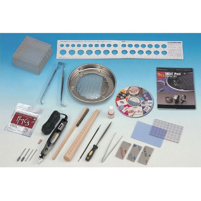 Precious Metal Clay Silver Master Series PMC3 Mini Pan Jewelry Making Tools Starter Kit, with Electric Etcher, to Make Pendants & Rings