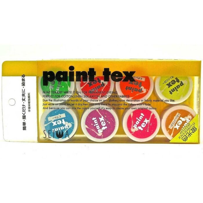 Seiwa Leathercraft Fabric Dye & Leather Paint Tex 20g Box Set Florescent Colours